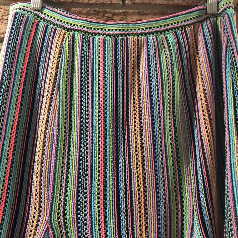 🛍ANTHROPOLOGIE🛍MAEVE SPECTRAL STRIP SKIRT🛍 - Picture 6 of 8